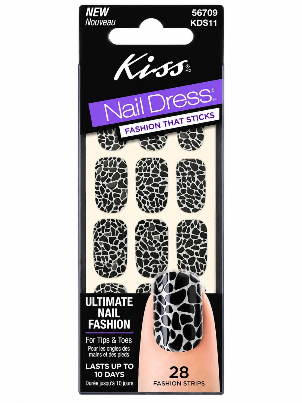 Kiss Nail Dress Pebbled Nail Stickers
